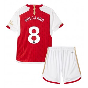 Arsenal Martin Odegaard #8 Hemmaställ Barn 2023-24 Kortärmad (+ Korta byxor)